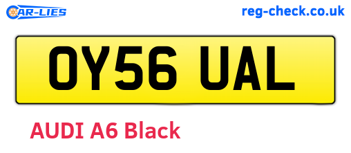 OY56UAL are the vehicle registration plates.