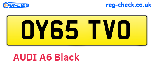 OY65TVO are the vehicle registration plates.