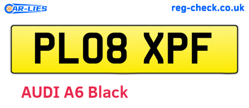 PL08XPF are the vehicle registration plates.