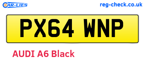 PX64WNP are the vehicle registration plates.