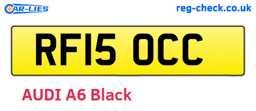 RF15OCC are the vehicle registration plates.