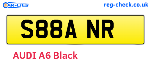 S88ANR are the vehicle registration plates.
