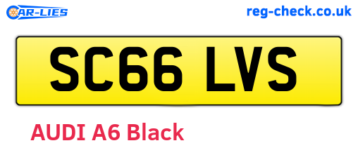 SC66LVS are the vehicle registration plates.