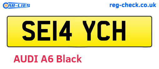 SE14YCH are the vehicle registration plates.