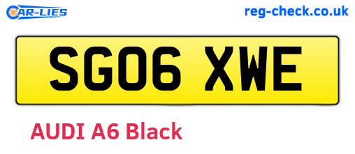 SG06XWE are the vehicle registration plates.