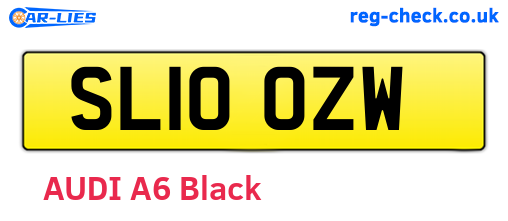 SL10OZW are the vehicle registration plates.