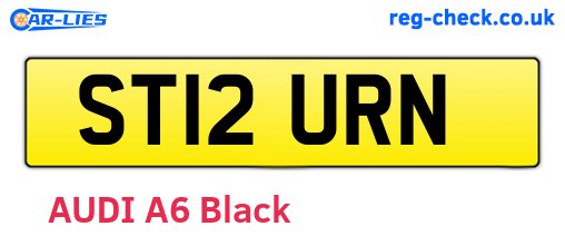 ST12URN are the vehicle registration plates.