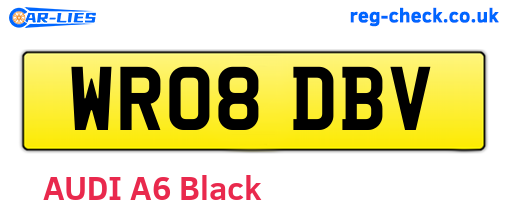 WR08DBV are the vehicle registration plates.