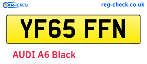 YF65FFN are the vehicle registration plates.