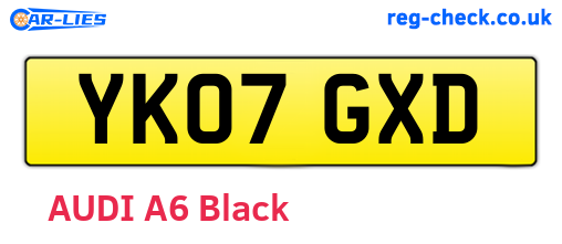 YK07GXD are the vehicle registration plates.