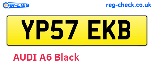 YP57EKB are the vehicle registration plates.