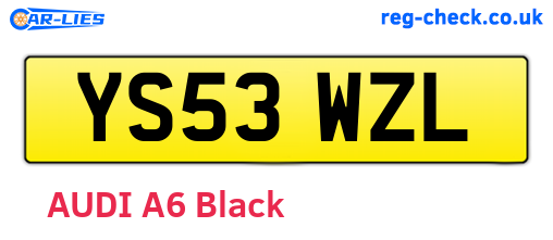 YS53WZL are the vehicle registration plates.