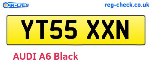 YT55XXN are the vehicle registration plates.