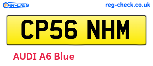CP56NHM are the vehicle registration plates.