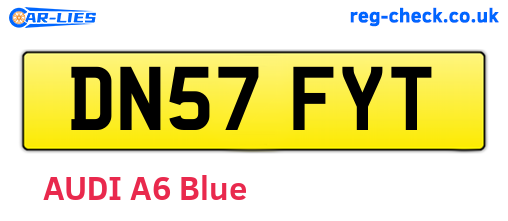 DN57FYT are the vehicle registration plates.