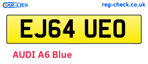 EJ64UEO are the vehicle registration plates.