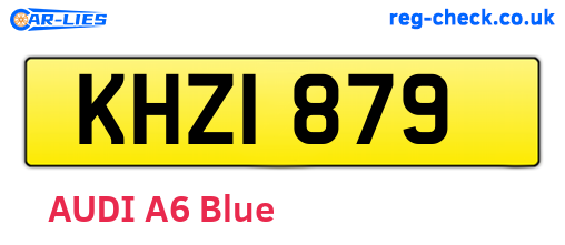 KHZ1879 are the vehicle registration plates.