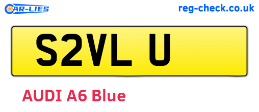S2VLU are the vehicle registration plates.