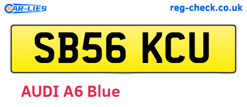 SB56KCU are the vehicle registration plates.