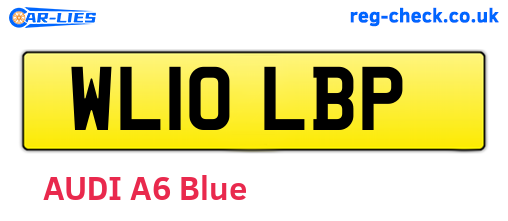 WL10LBP are the vehicle registration plates.