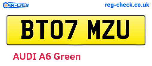 BT07MZU are the vehicle registration plates.