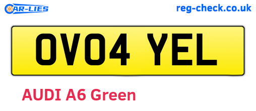 OV04YEL are the vehicle registration plates.