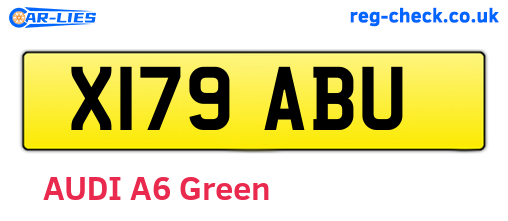 X179ABU are the vehicle registration plates.