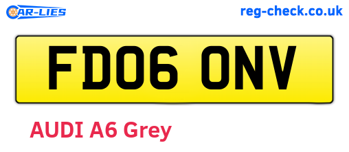 FD06ONV are the vehicle registration plates.