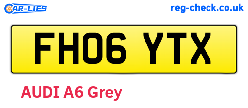 FH06YTX are the vehicle registration plates.