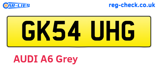 GK54UHG are the vehicle registration plates.