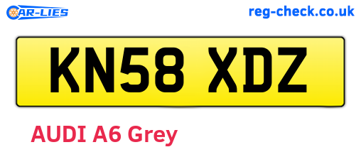 KN58XDZ are the vehicle registration plates.