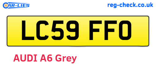 LC59FFO are the vehicle registration plates.