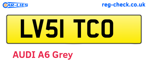 LV51TCO are the vehicle registration plates.