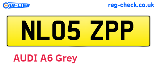 NL05ZPP are the vehicle registration plates.