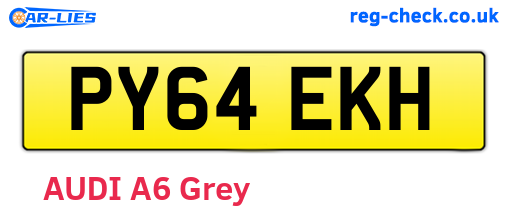 PY64EKH are the vehicle registration plates.