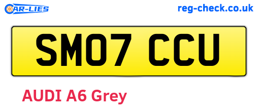 SM07CCU are the vehicle registration plates.