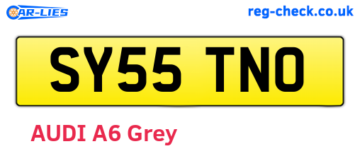 SY55TNO are the vehicle registration plates.