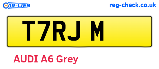 T7RJM are the vehicle registration plates.