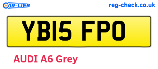 YB15FPO are the vehicle registration plates.