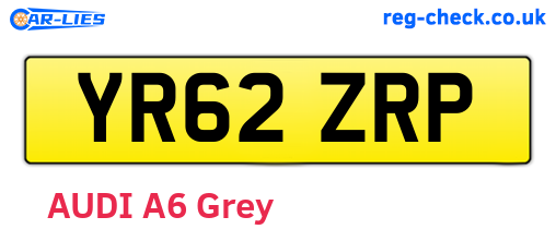 YR62ZRP are the vehicle registration plates.