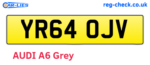 YR64OJV are the vehicle registration plates.