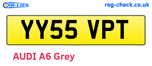 YY55VPT are the vehicle registration plates.