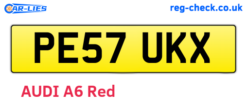 PE57UKX are the vehicle registration plates.