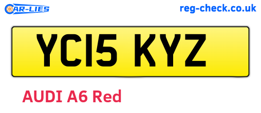 YC15KYZ are the vehicle registration plates.