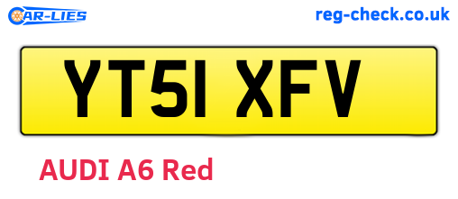 YT51XFV are the vehicle registration plates.