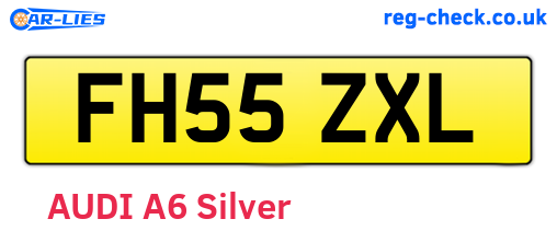 FH55ZXL are the vehicle registration plates.