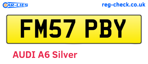 FM57PBY are the vehicle registration plates.