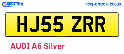 HJ55ZRR are the vehicle registration plates.