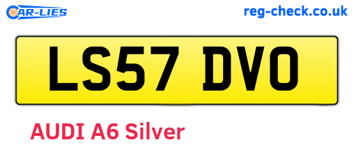 LS57DVO are the vehicle registration plates.