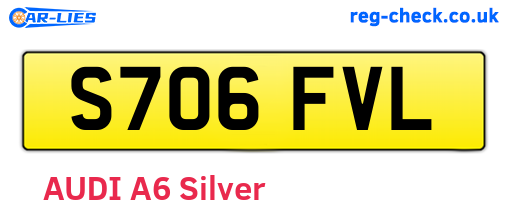 S706FVL are the vehicle registration plates.